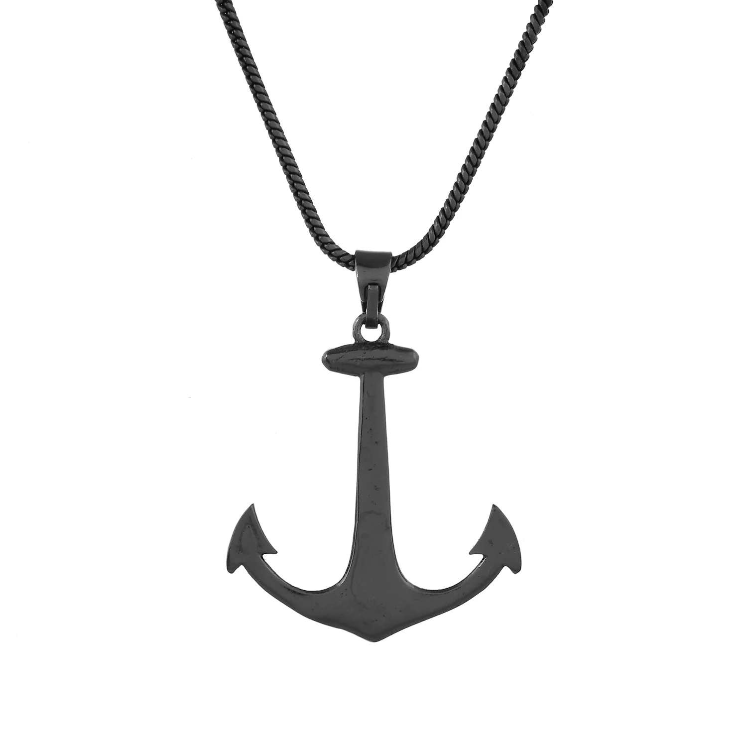 Eclipse Anchor Black Trishul Mens Pendant - Image 7